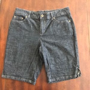 Liz Claiborne Chambray Denim Shorts